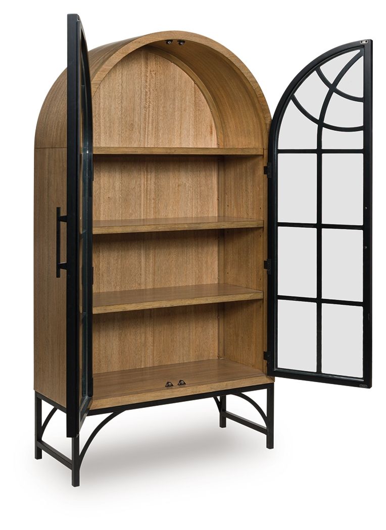 Gwenwich - Accent Cabinet - Natural / Black by Ashley – view 2