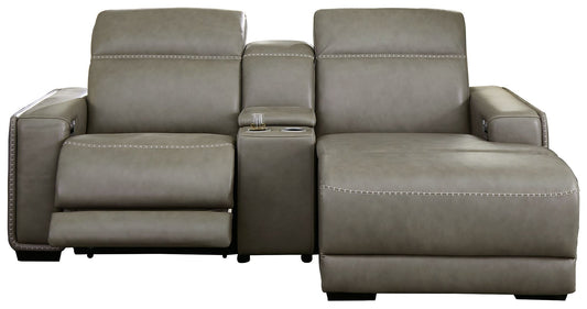 Correze - 3 Piece Power Reclining Sectional by Ashley – Reclining Sectionals