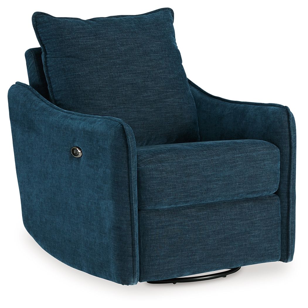 Mcburg - Swivel Power Recliner - Navy by Ashley – Swivel Chairs