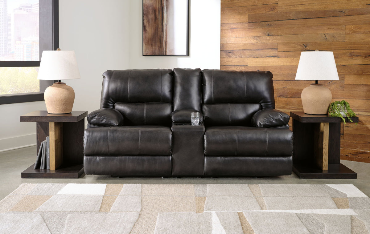 Mountainous - Power Reclining Loveseat With Console /Adj Headrest - Eclipse by Ashley – view 3