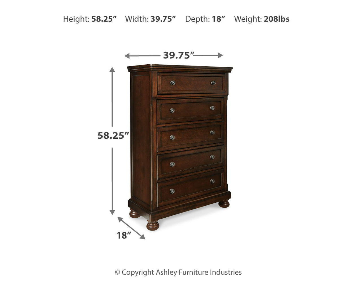 Porter - Chest - Rustic Brown by Ashley – view 3