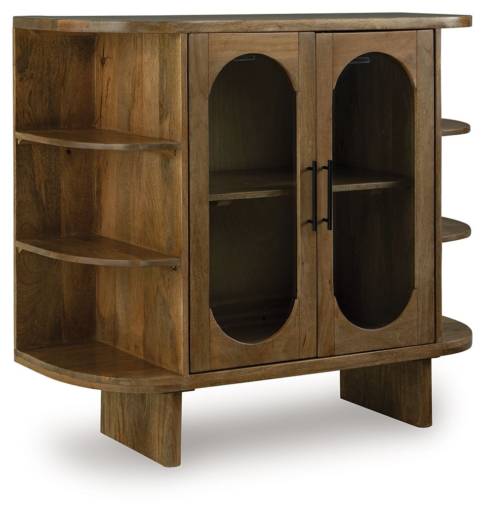 Niall - Accent Cabinet - Light Brown by Ashley – Accent Cabinets
