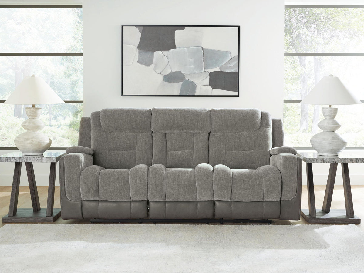 Mixed Motion - Power Reclining Sofa With Adjustable Headrest by Ashley – view 7
