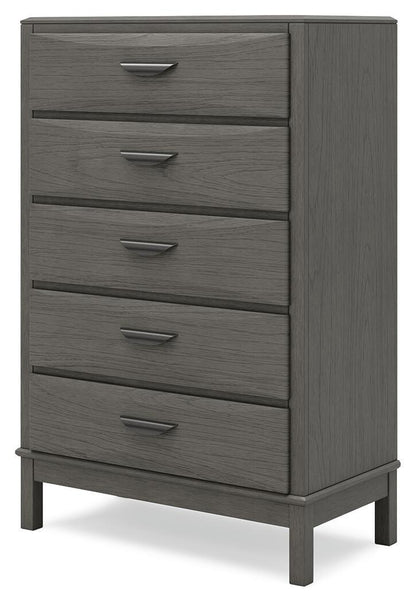 Mazing - Five Drawer Chest - Gray by Ashley – view 3