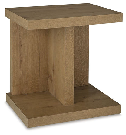 Brinstead - Chair Side End Table - Light Brown by Ashley – End Tables