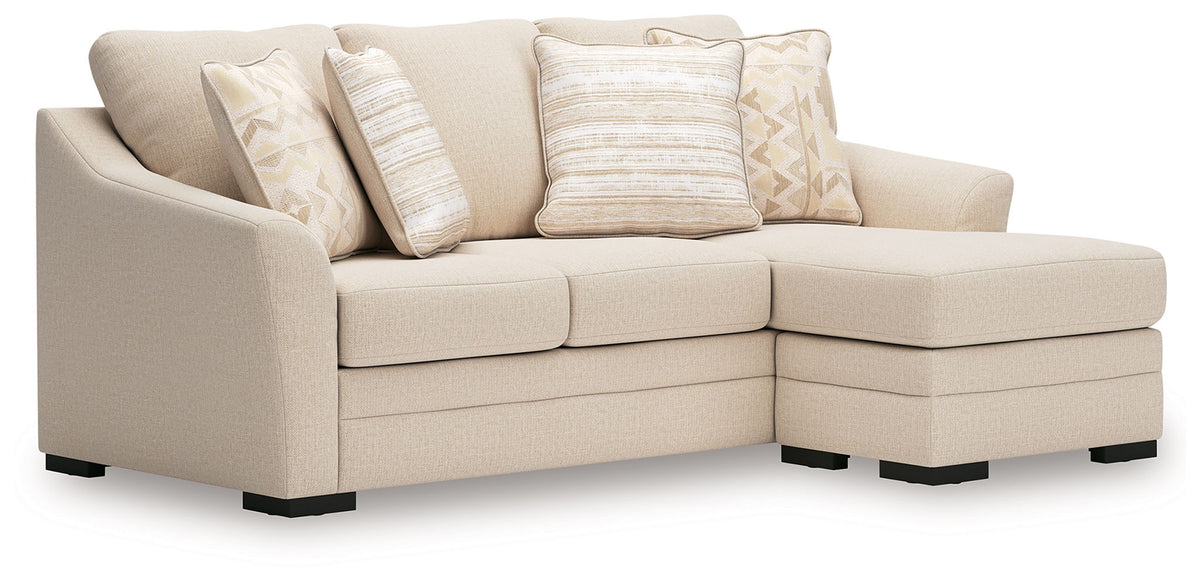 Lango - Queen Sofa Chaise Sleeper - Jute – Sleeper Sofas