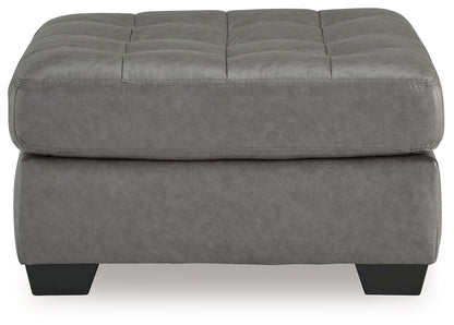 Clairette Court - Oversized Accent Ottoman - Alloy – view 3