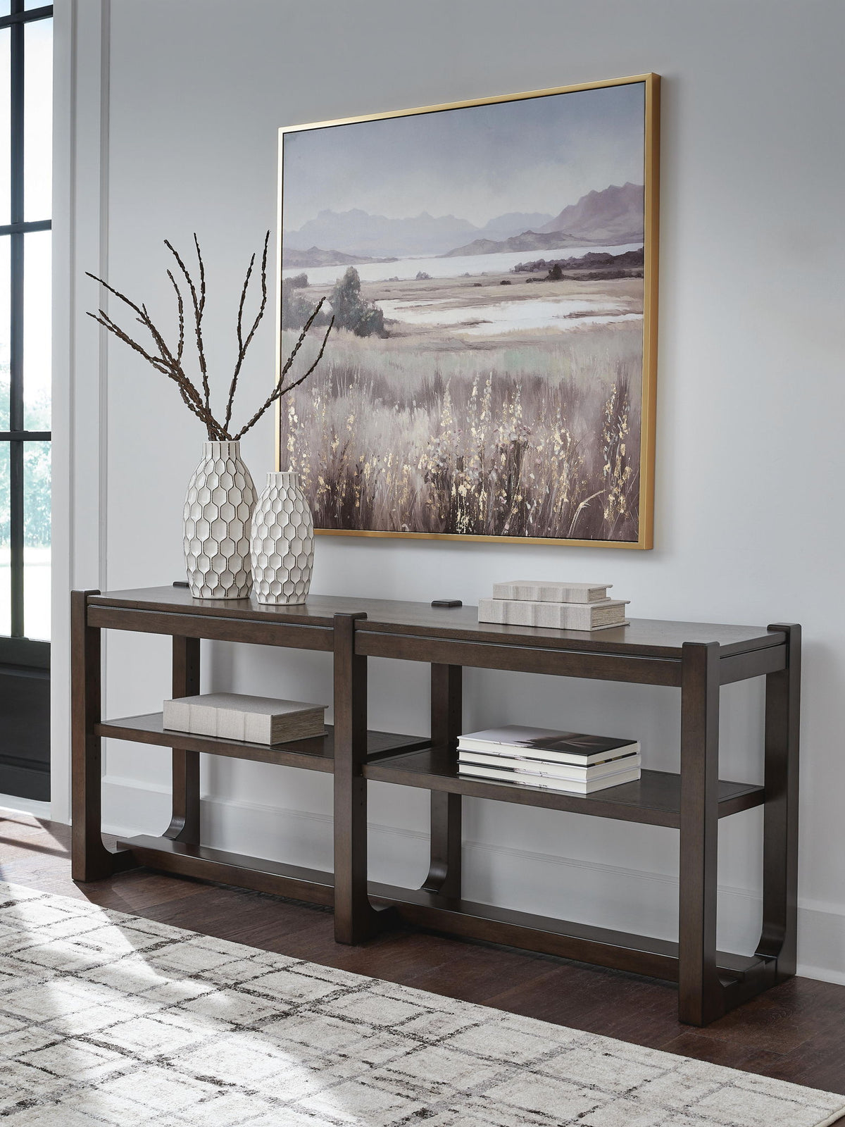 Breckington - Sofa Table - Dark Brown by Ashley – view 2