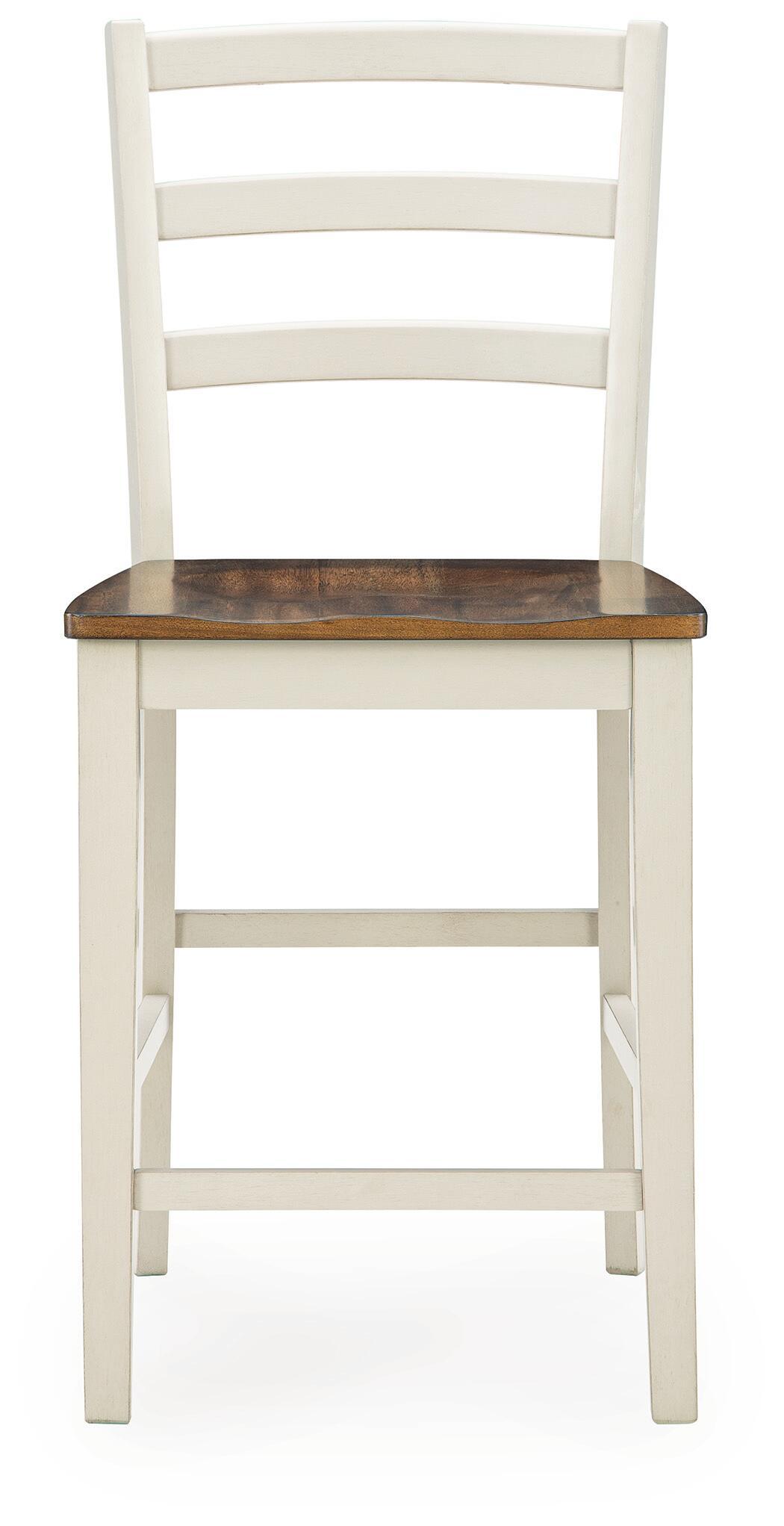 Brinfern - Barstool (Set of 2) - Brown / Antique White by Ashley – view 3