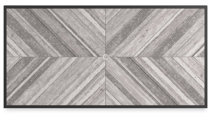 Beachcroft - Rectangular Dining Table With Umbrella Option - Black / Light Gray by Ashley – view 2