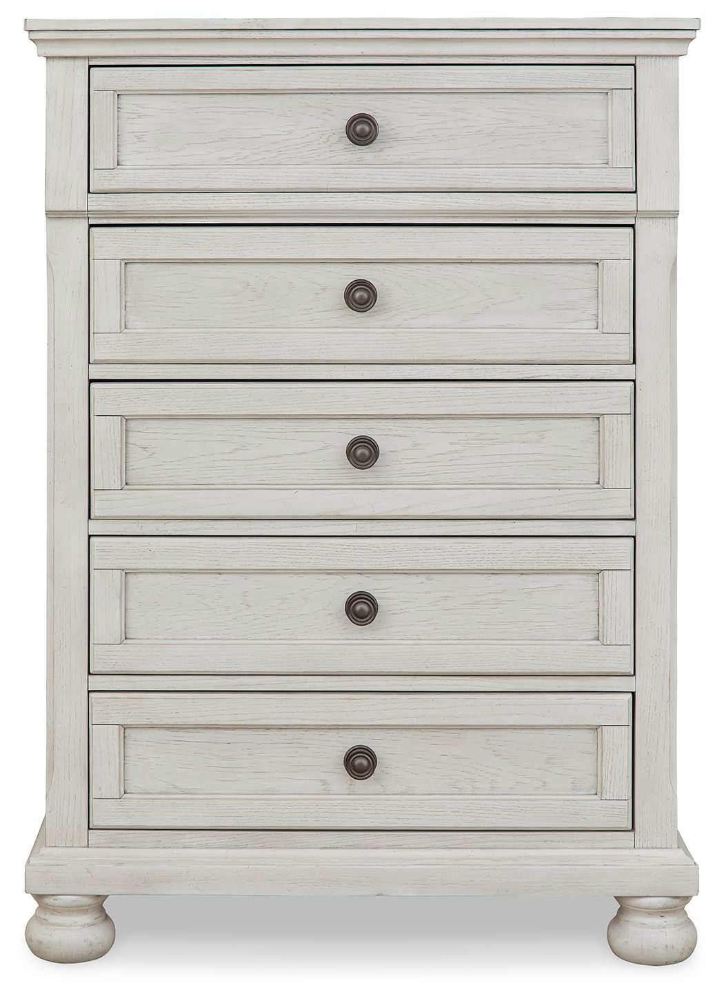 Robbinsdale - Five Drawer Chest - Youth - Antique White by Ashley – view 4