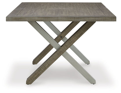 Krystanza - Rectangular Dining Room Table - Weathered Gray by Ashley – view 3