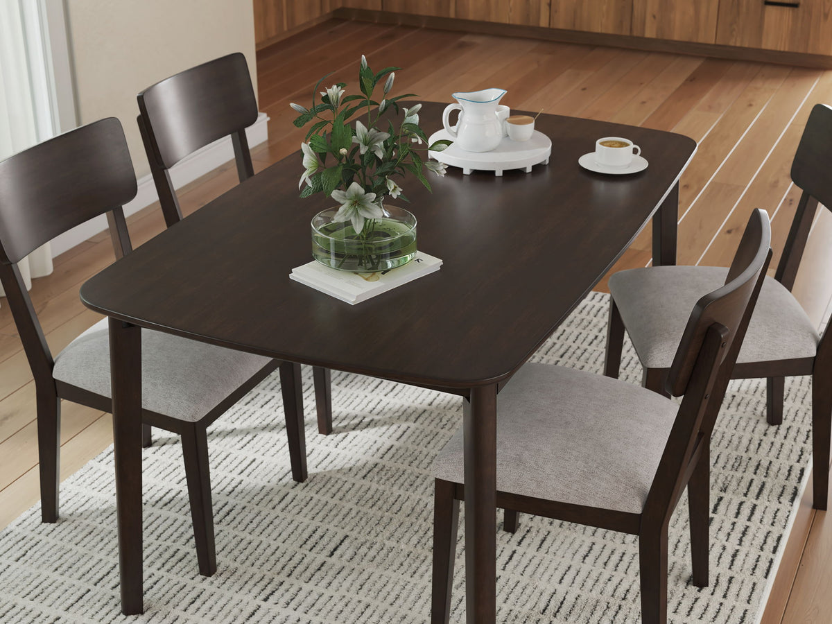Shorbyn - Dining Room Table Set (Set of 5) - Merlot by Ashley – view 2