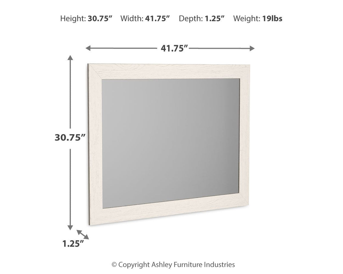 Stelsie - Bedroom Mirror - White by Ashley – view 2