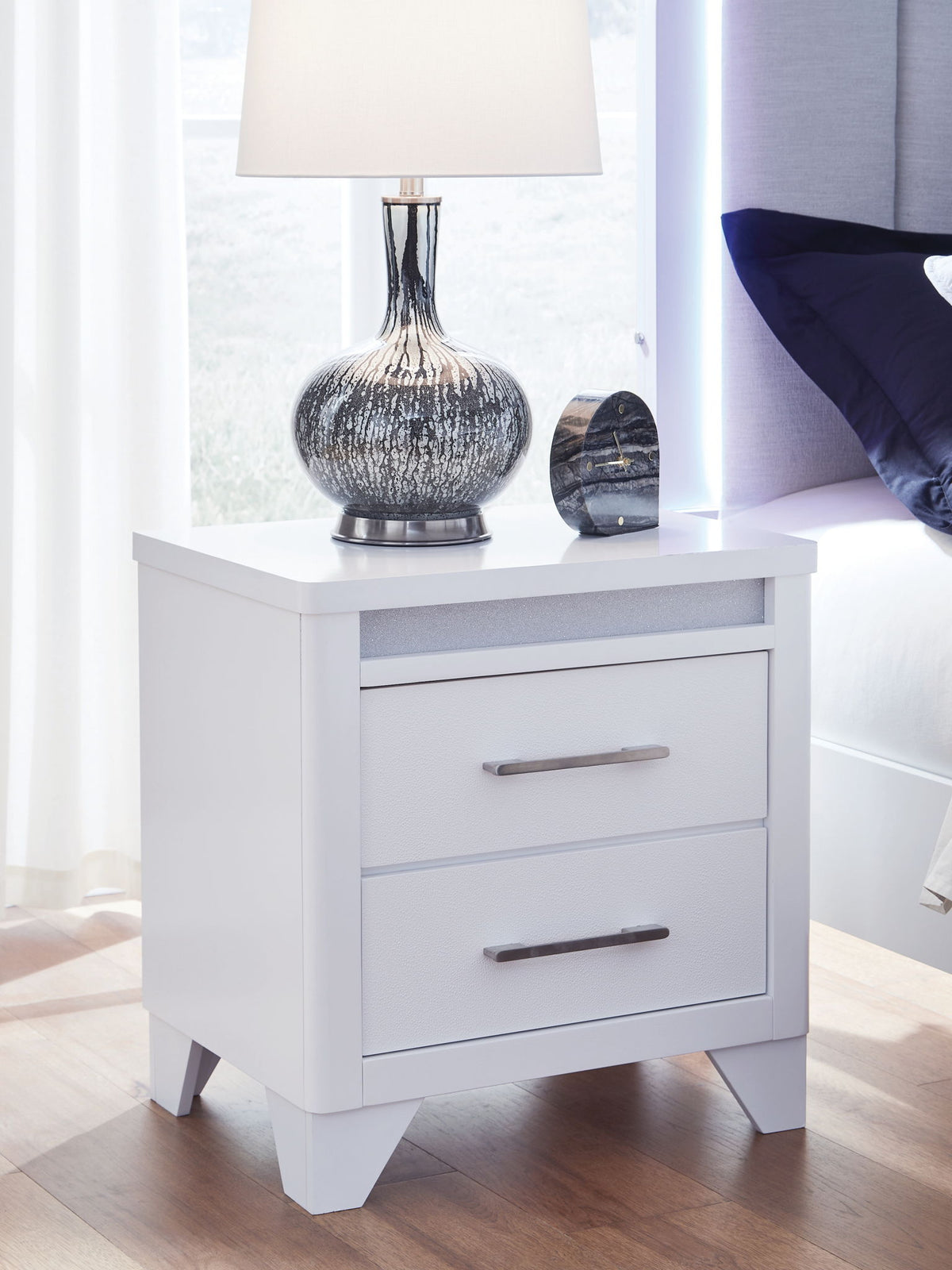 Jarlee - Two Drawer Night Stand - White by Ashley – view 4