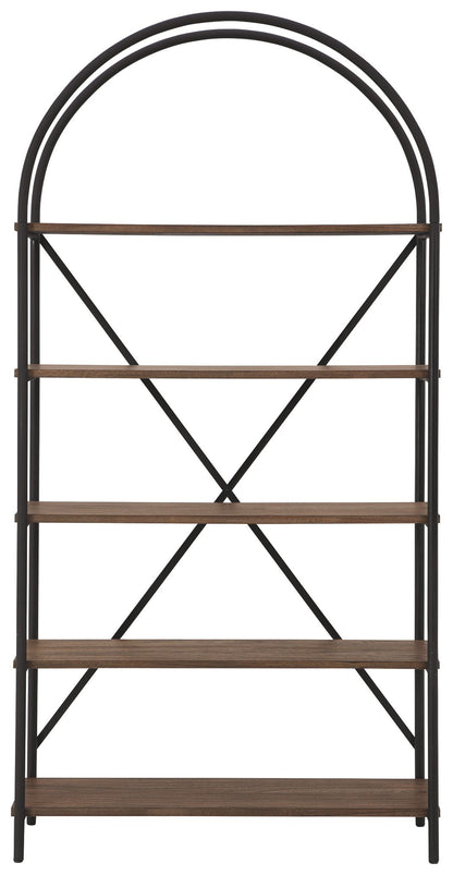 Galtbury - Bookcase - Brown / Black by Ashley – view 4