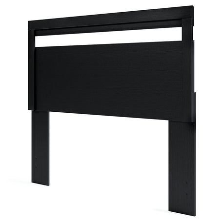 Finch - Queen Panel Headboard - Black by Ashley – Panel Headboards