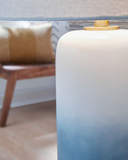 Lemrich - Ceramic Table Lamp  - White by Ashley – view 4