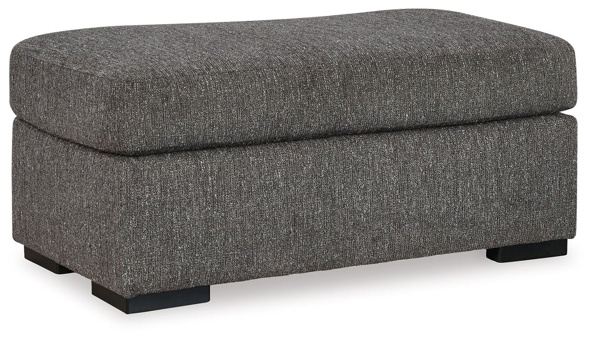 Gardiner - Ottoman - Pewter by Ashley – Upholstered Ottomans