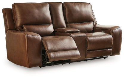 DeepWakes - Power Reclining Loveseat / Console / Adjustable Headrest by Ashley – view 2
