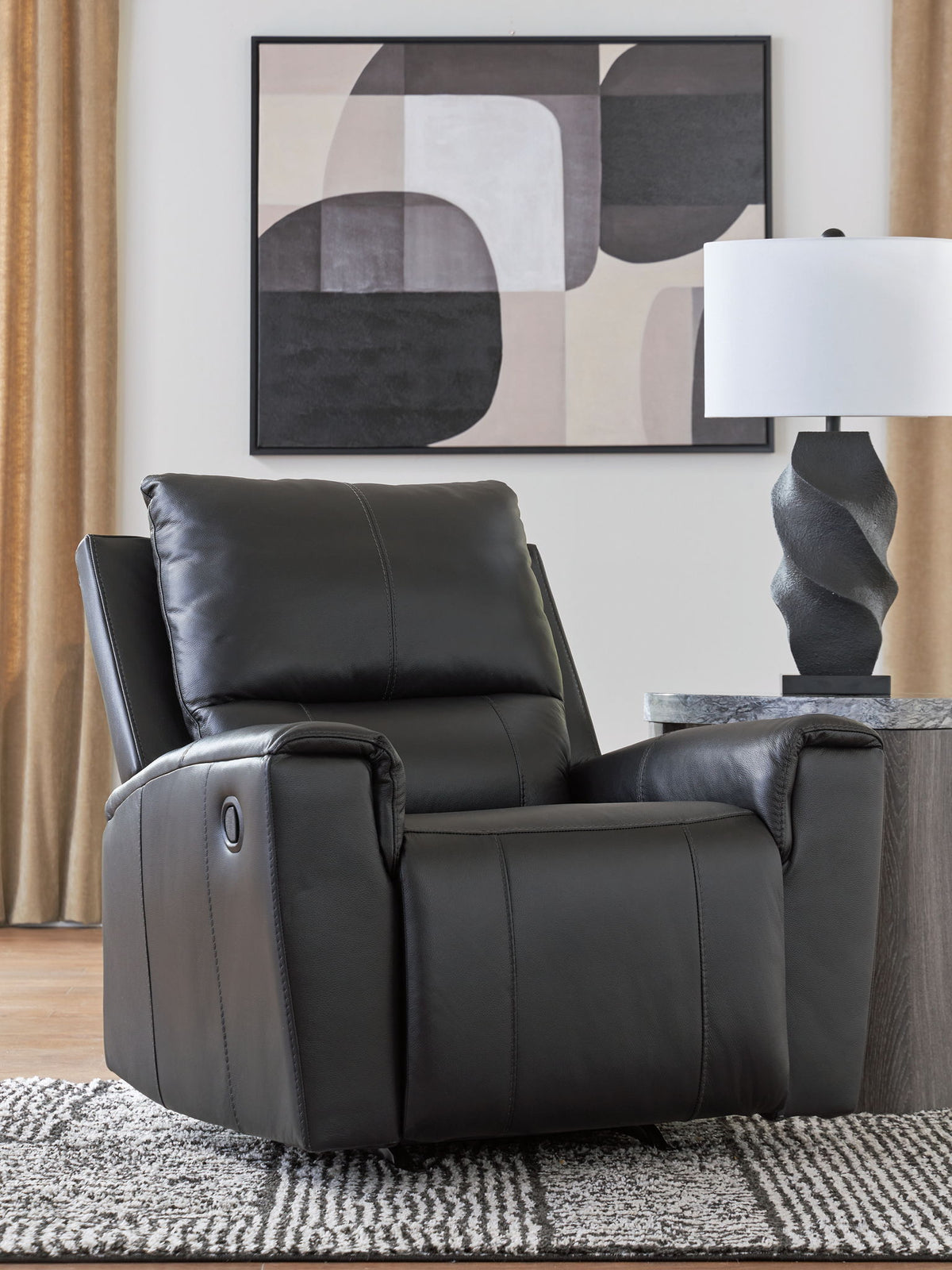 Glossmore - Rocker Recliner - Black by Ashley – view 4