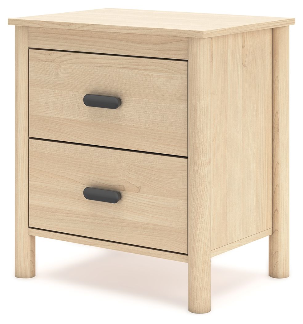 Cabinella - Two Drawer Night Stand - Tan by Ashley – view 4