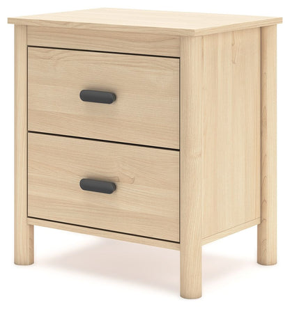 Cabinella - Two Drawer Night Stand - Tan by Ashley – view 4