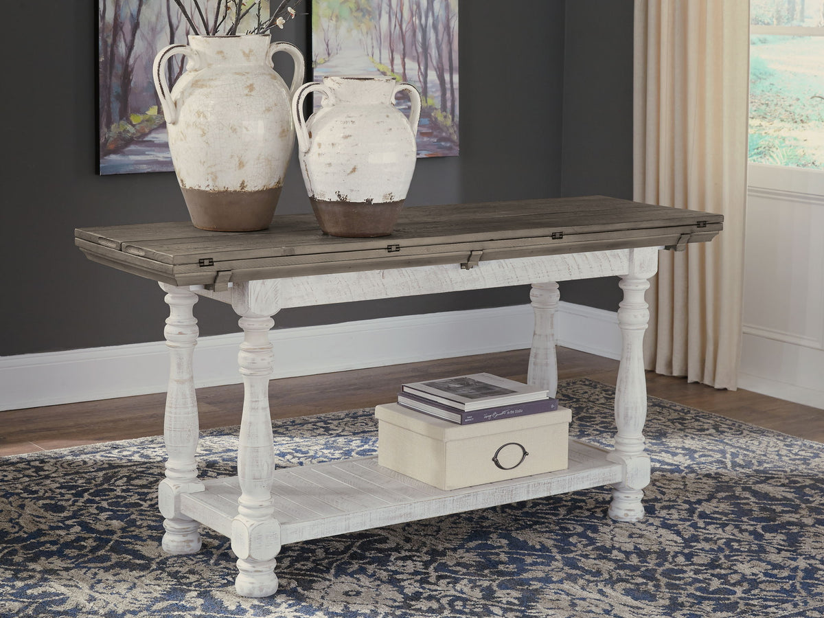 Havalance - Flip Top Sofa Table - Gray / White by Ashley – view 2
