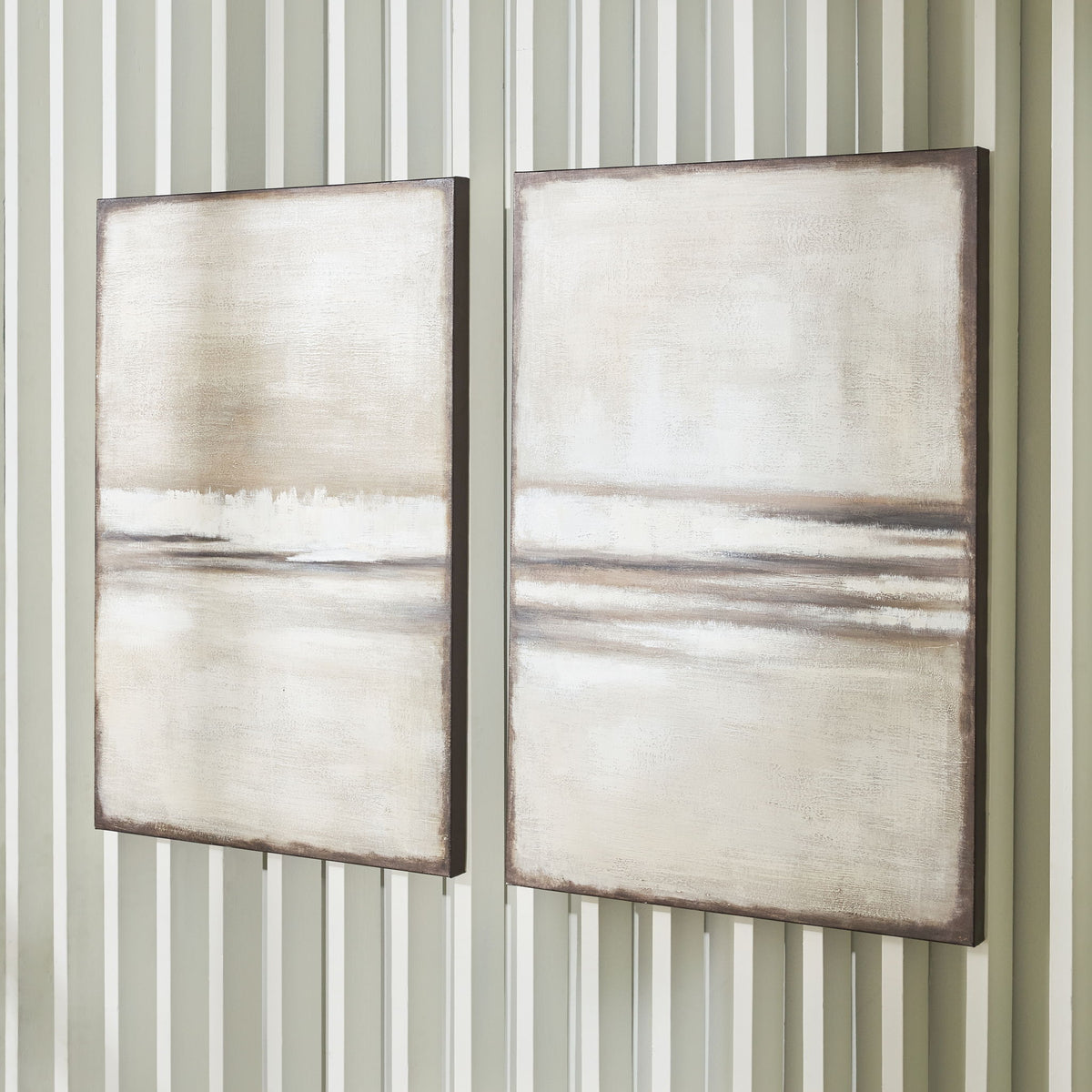 Brockdunn - Wall Art Set (Set of 2) - Tan / Brown by Ashley – view 3