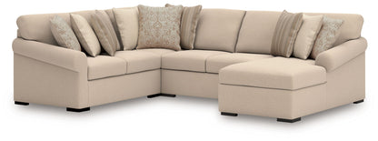 LadyMae - 4 Piece Sectional – Stationary Sectionals