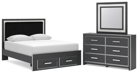 Zuraleus - Upholstered Panel Platform Storage Bedroom Set