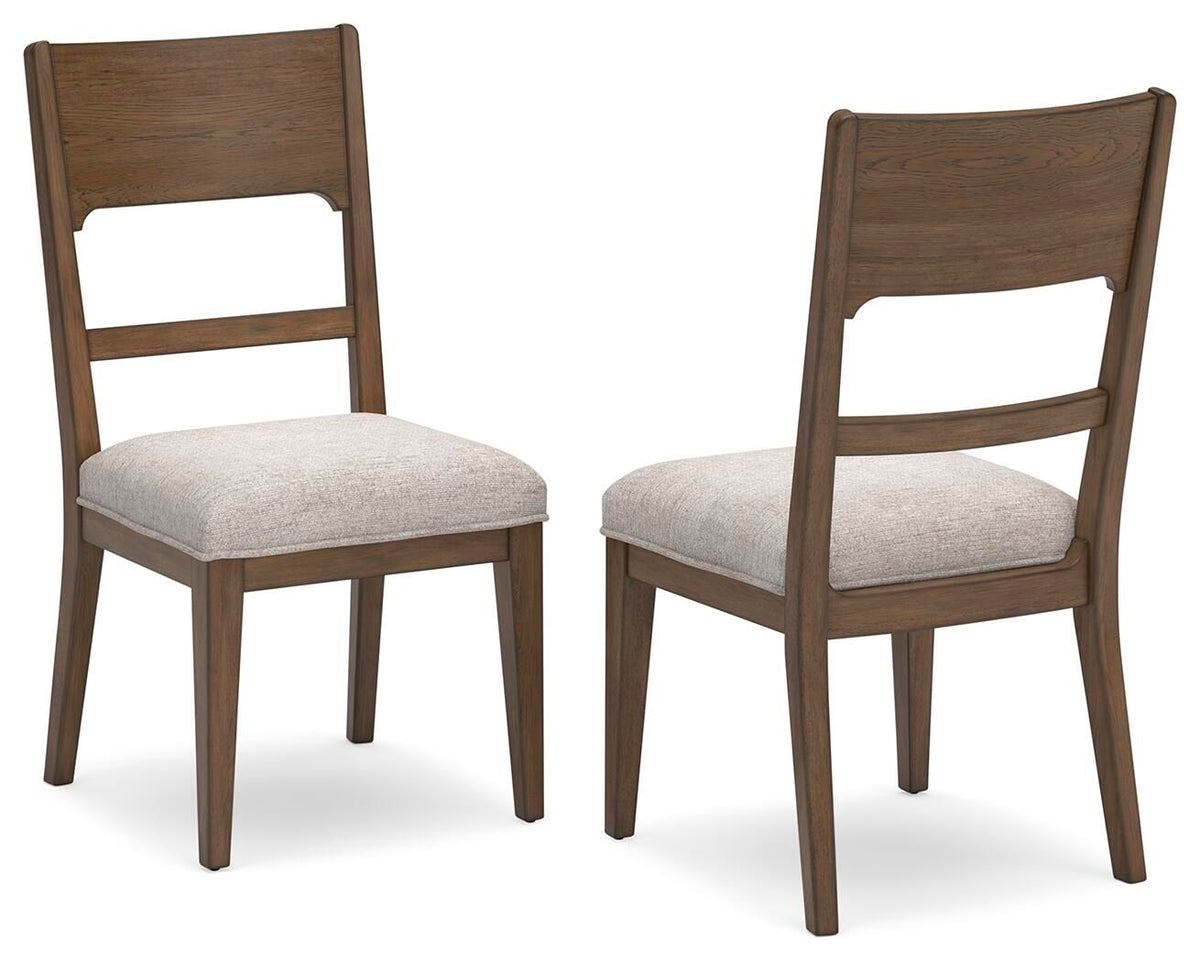 Cabalynn - Dining Uph Side Chair (Set of 2) - Oatmeal / Light Brown by Ashley – view 4