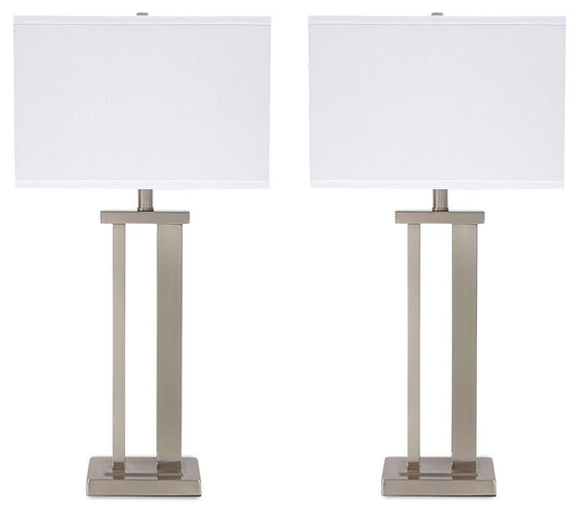 Aniela - Metal Table Lamp Set by Ashley – Table Lamps