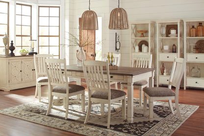 Bolanburg - Dining UPH Side Chair (Set of 2) - Rake Back - Brown / Beige by Ashley – view 4