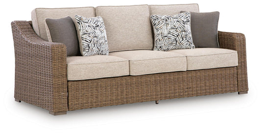 Laguna Heights - Sofa With Cushion - Beige by Ashley – Sofas