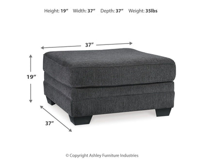 Tracling - Oversized Accent Ottoman - Slate – view 3