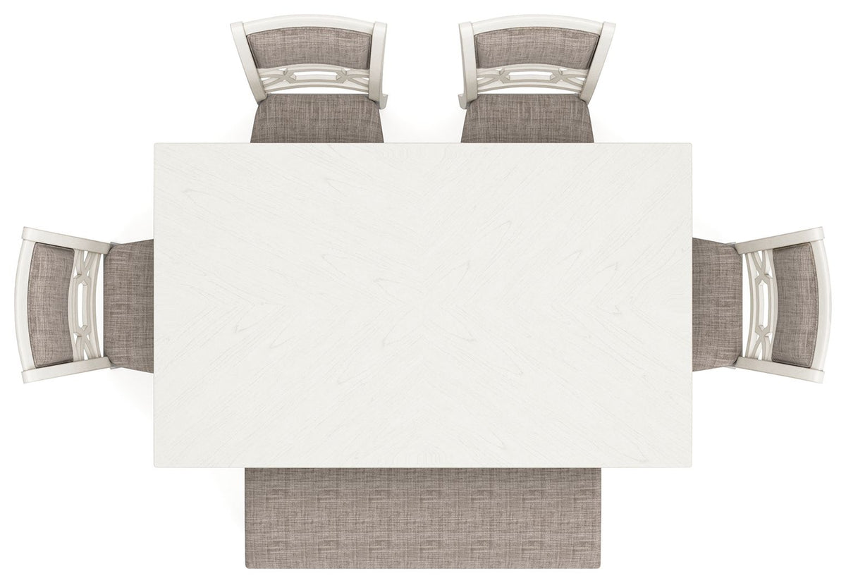 Erinberg - Dining Room Table Set (Set of 6) - Antique White by Ashley – view 4