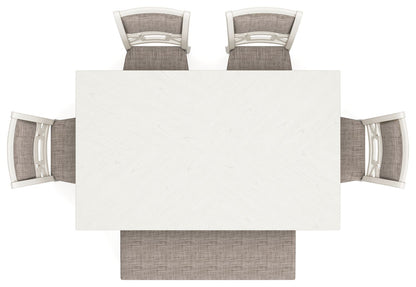 Erinberg - Dining Room Table Set (Set of 6) - Antique White by Ashley – view 4