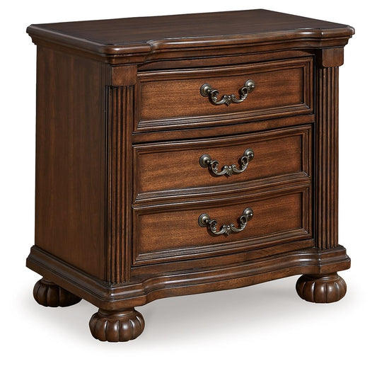 Lavinton - Three Drawer Night Stand - Brown by Ashley – Nightstands w/ Charging Stations