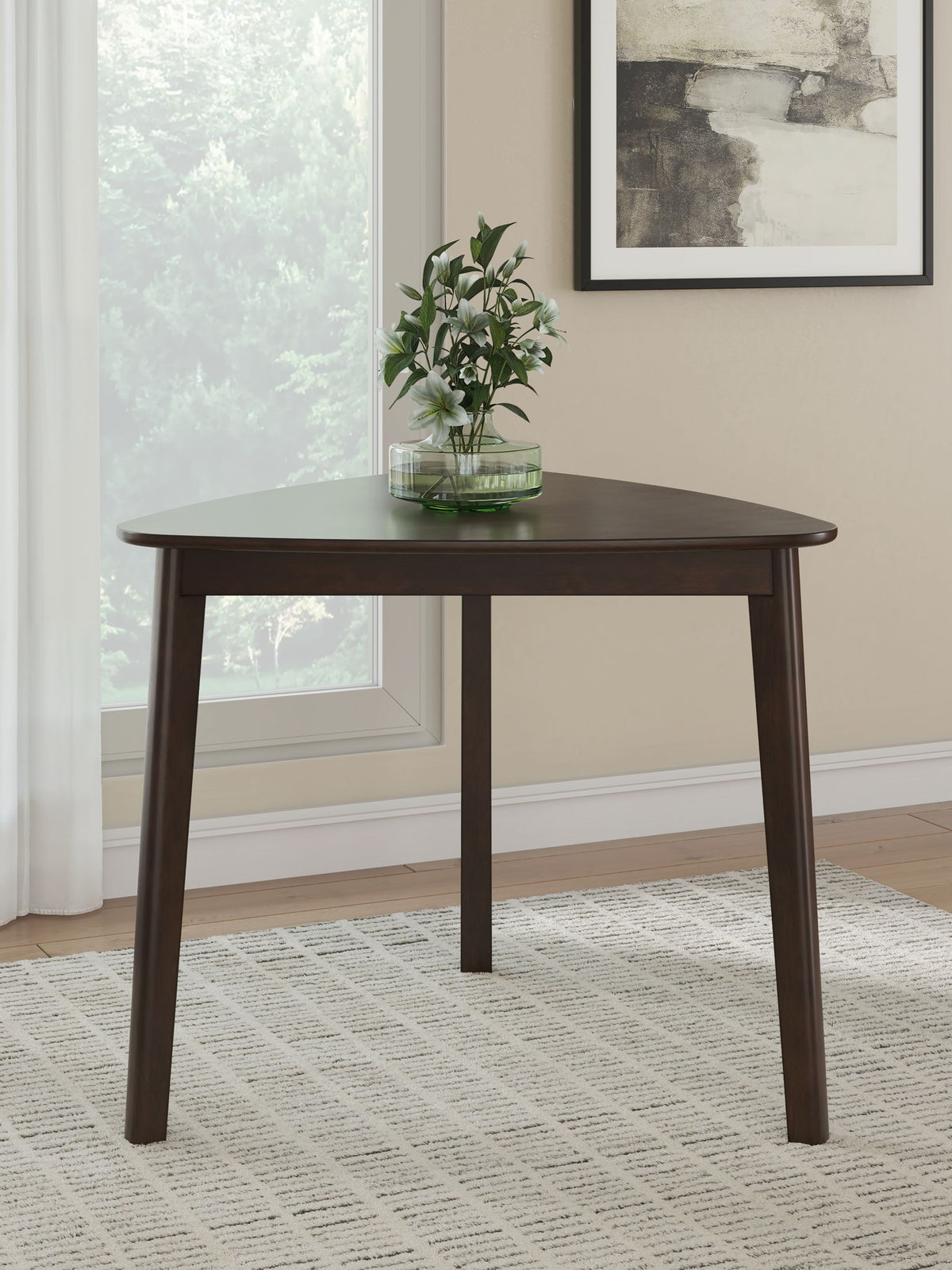 Shorbyn - Triangle Dining Room Table - Merlot by Ashley – view 3