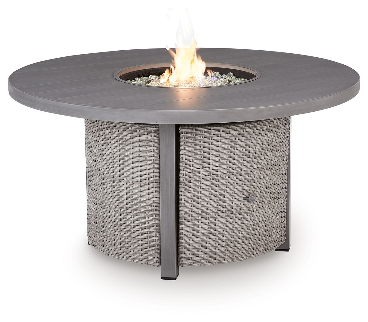 Half Moon Beach - Round Fire Pit Table - Gray by Ashley – view 4