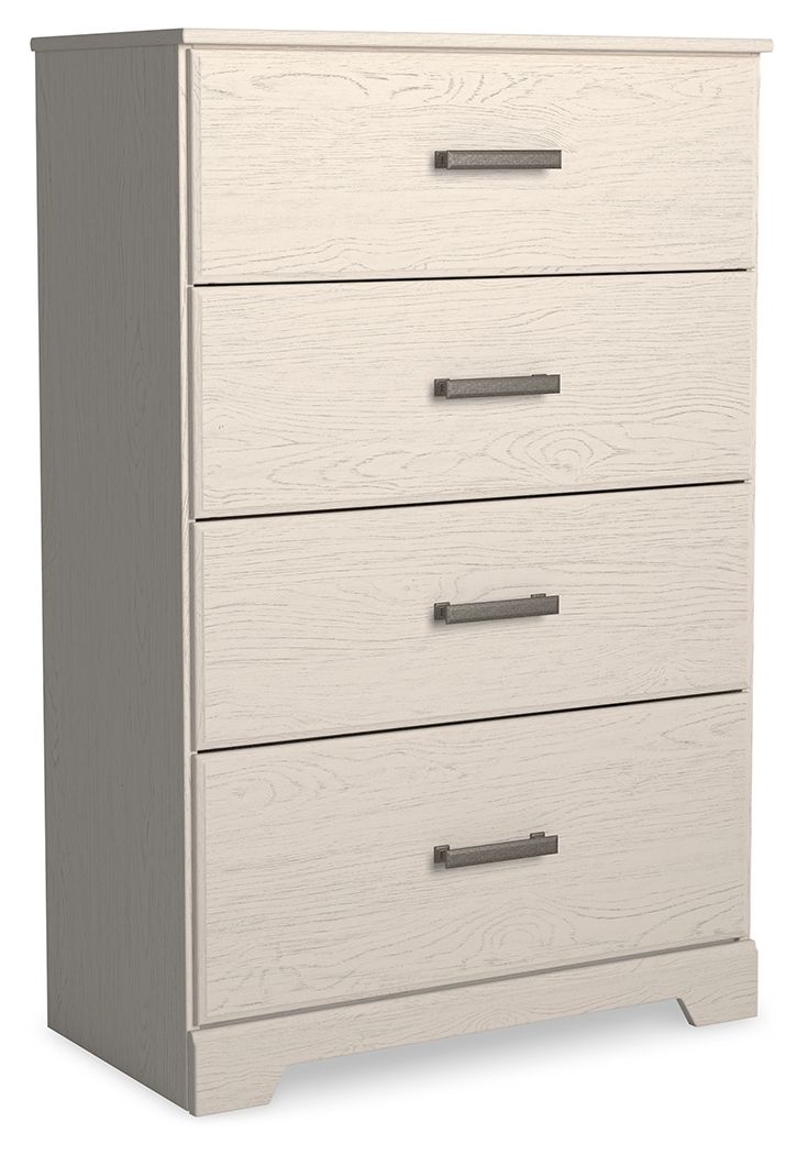 Stelsie - Four Drawer Chest - White by Ashley – Accent Chests