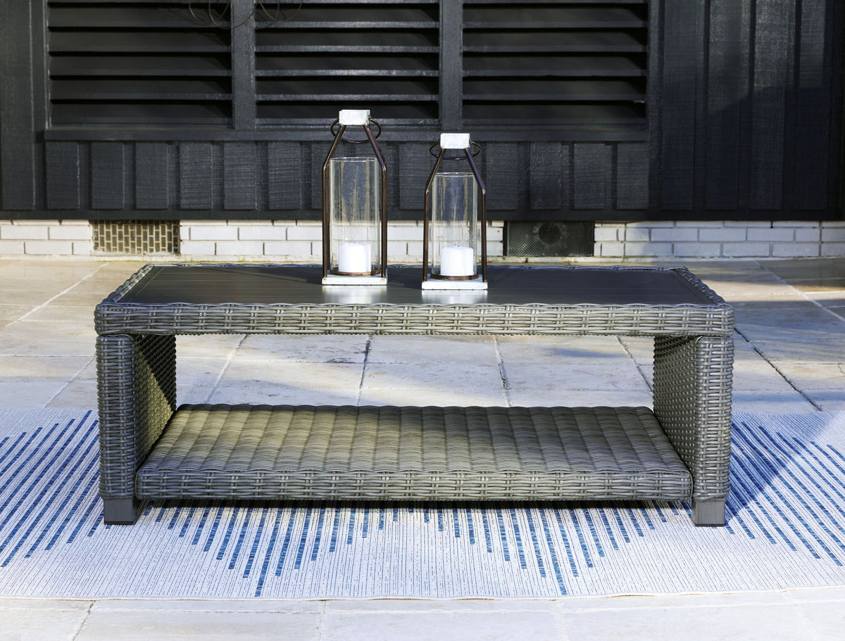 Elite Park - Rectangular Cocktail Table - Gray by Ashley – view 2