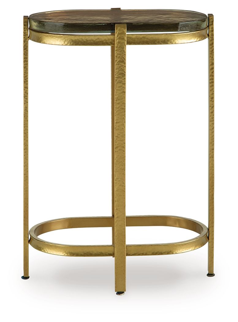 Porterville - Accent Table - Gold Finish by Ashley – view 3