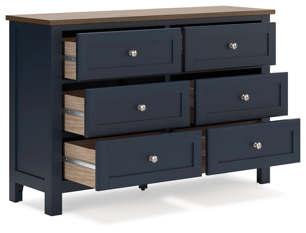 Landocken - Dresser - Brown / Blue by Ashley – view 4