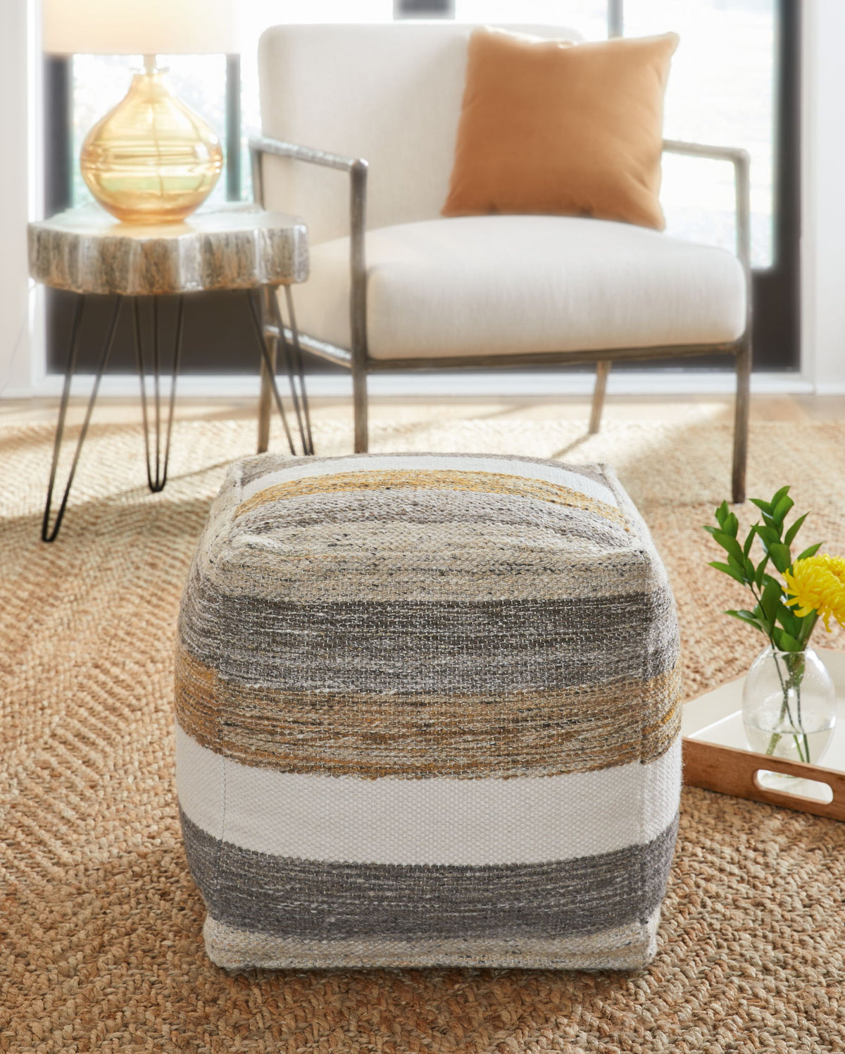 Josalind - Pouf - Multi by Ashley – view 3