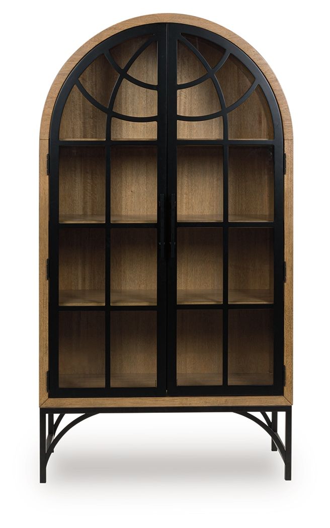 Gwenwich - Accent Cabinet - Natural / Black by Ashley – view 3