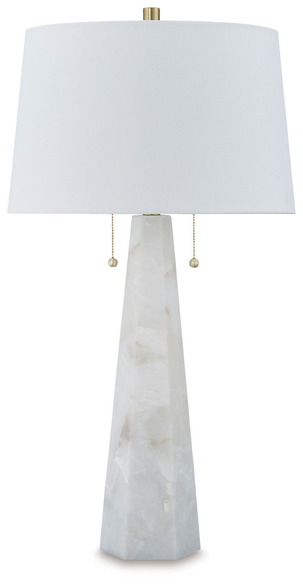 Laurellen - Alabaster Table Lamp - White by Ashley – Table Lamps