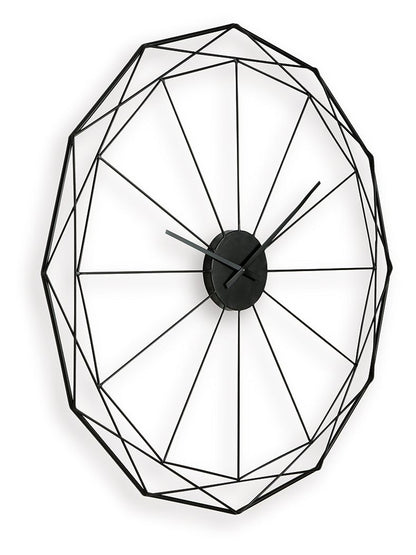 Arkthorne - Wall Clock - Black by Ashley – view 4