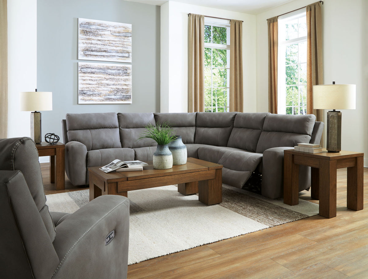Next-Gen Durapella - 6 Piece Power Reclining Sectional Set by Ashley – 6 Piece Living Room Sets